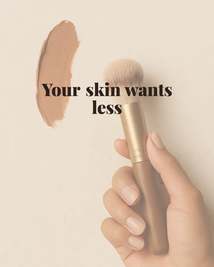 Your skin wants less